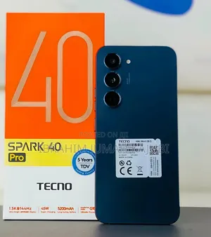 New Tecno Spark 40 Pro 256 GB Black