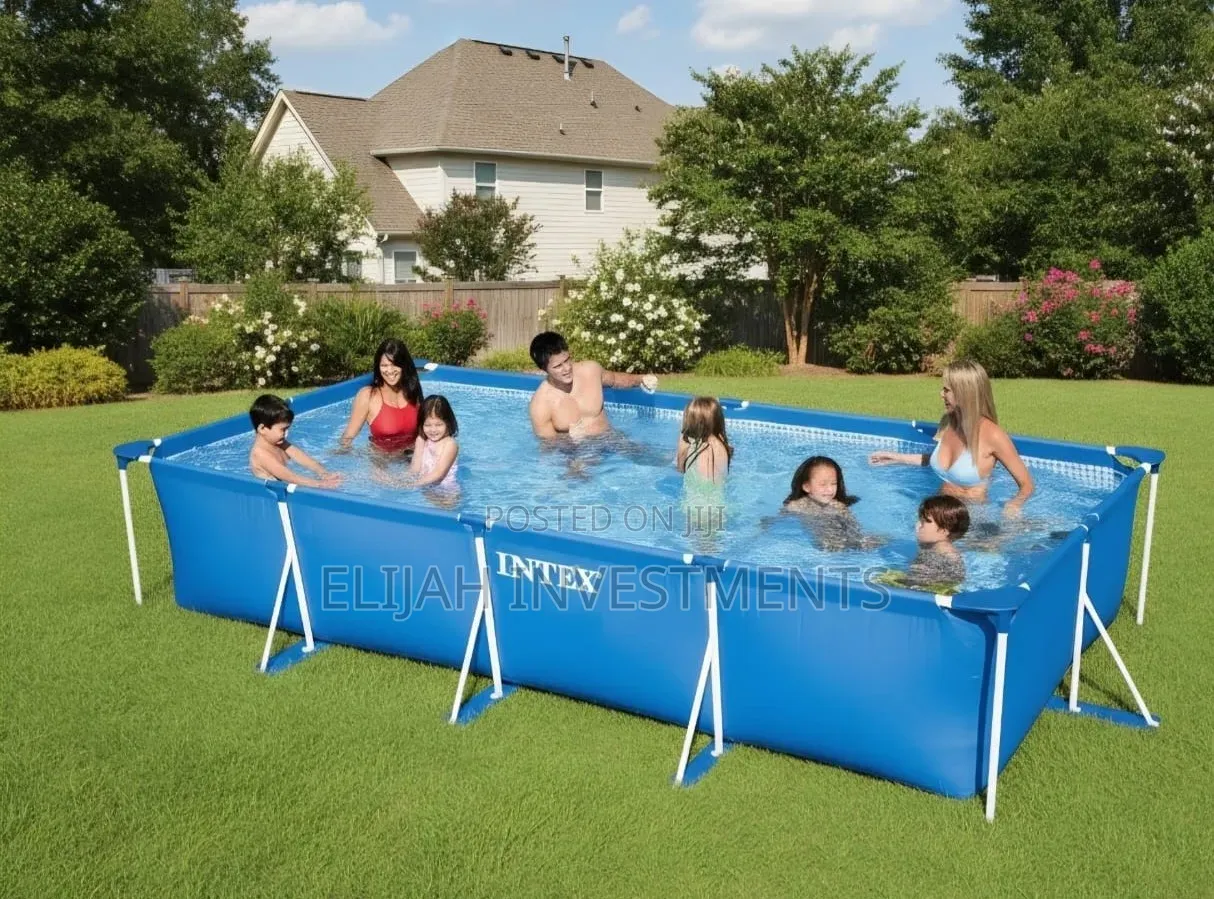 2.6m X 1.6m X 65cm Rectangular Steel Frame Intex Swimming Pool