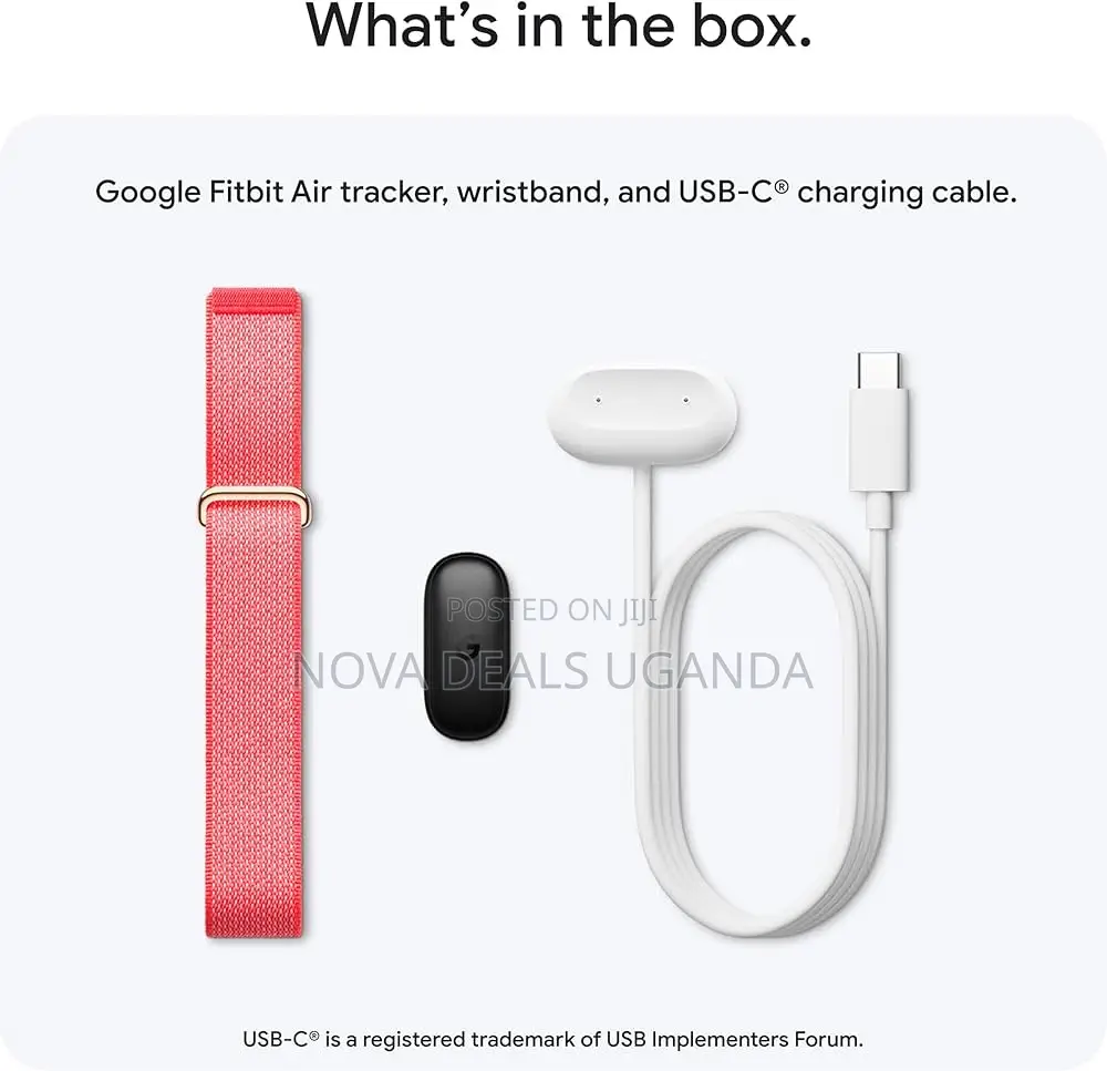 Google Fitbit Air-Screenless Activity Tracker With Fitness, Heart Rate