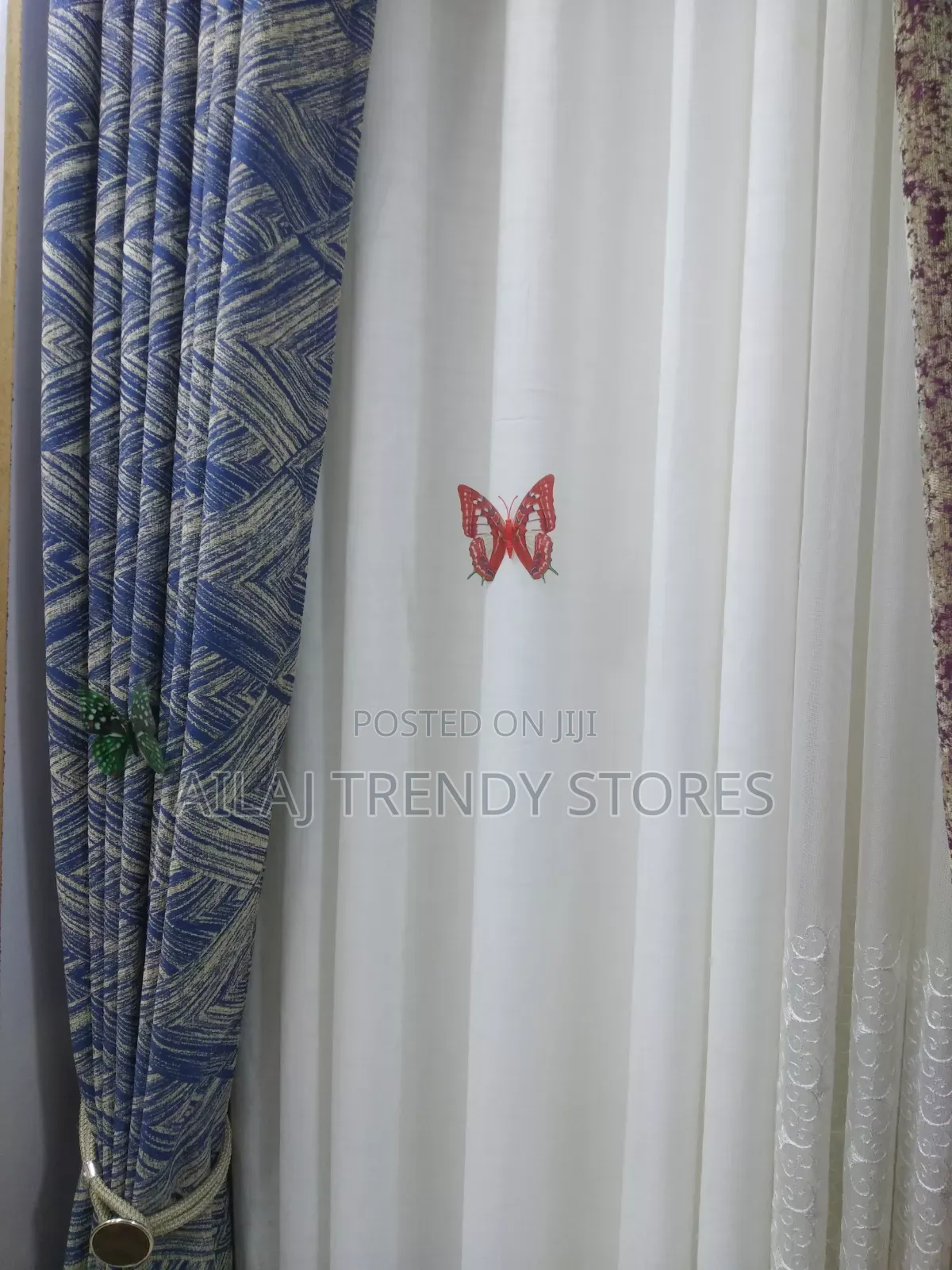 Blue Decorating Fabrics Per Metre