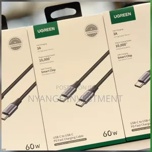 Ugreen Usb-C to Usb-C Cables Designed for Fast Charging at 60w.