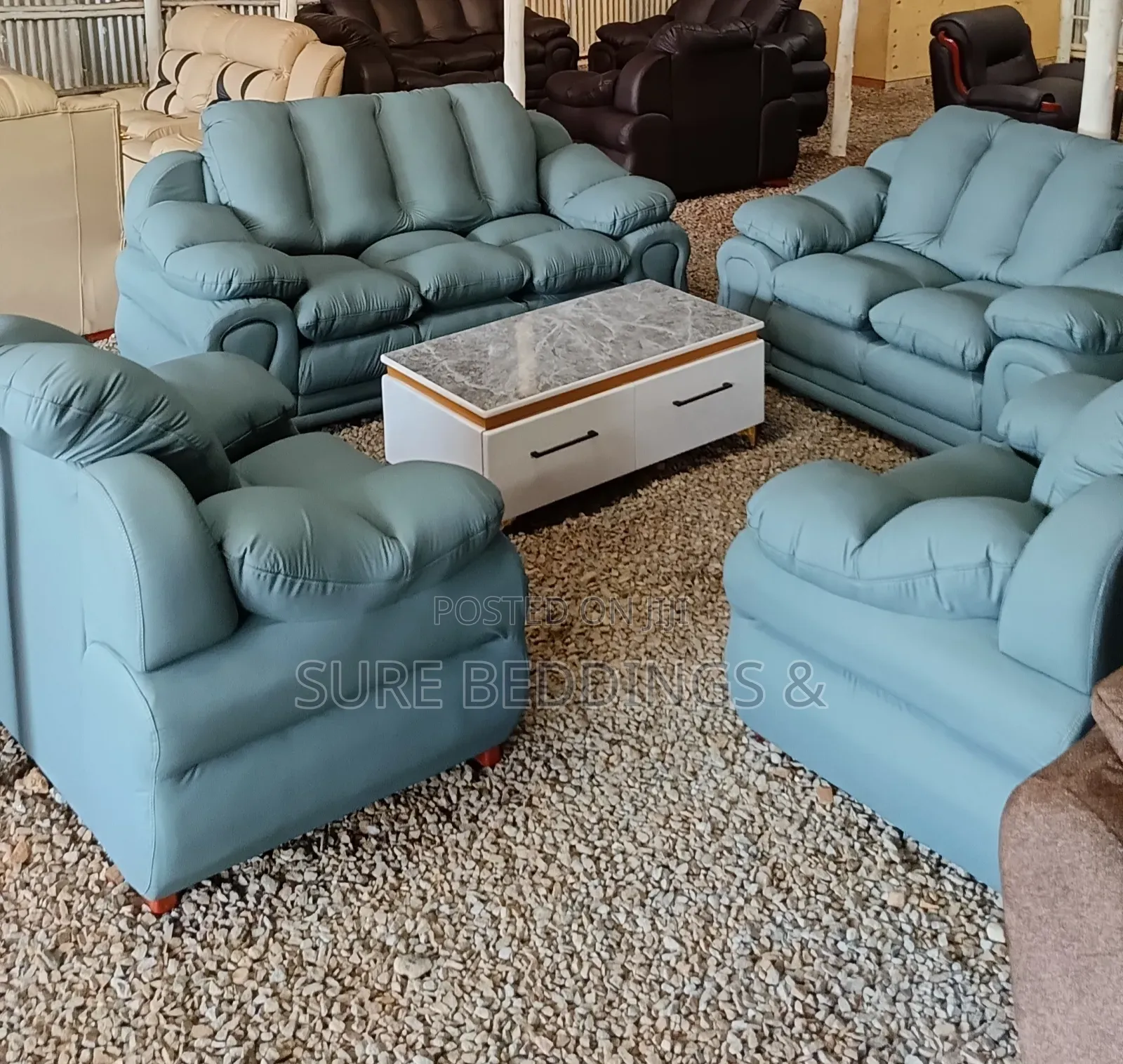York 7 Sitters Fibre Sofa