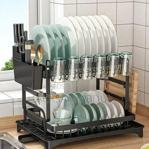 Stainless Steel 2-Tier Dish Rack