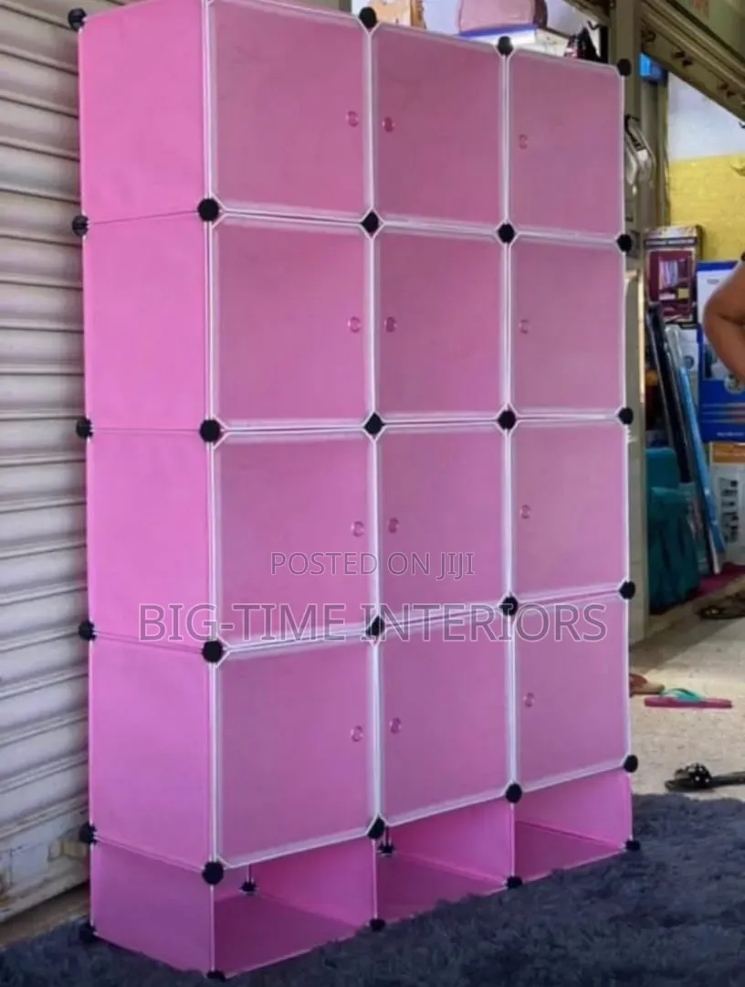 3column Portable Plastic Frame Wardrobe/Storage Cabinet