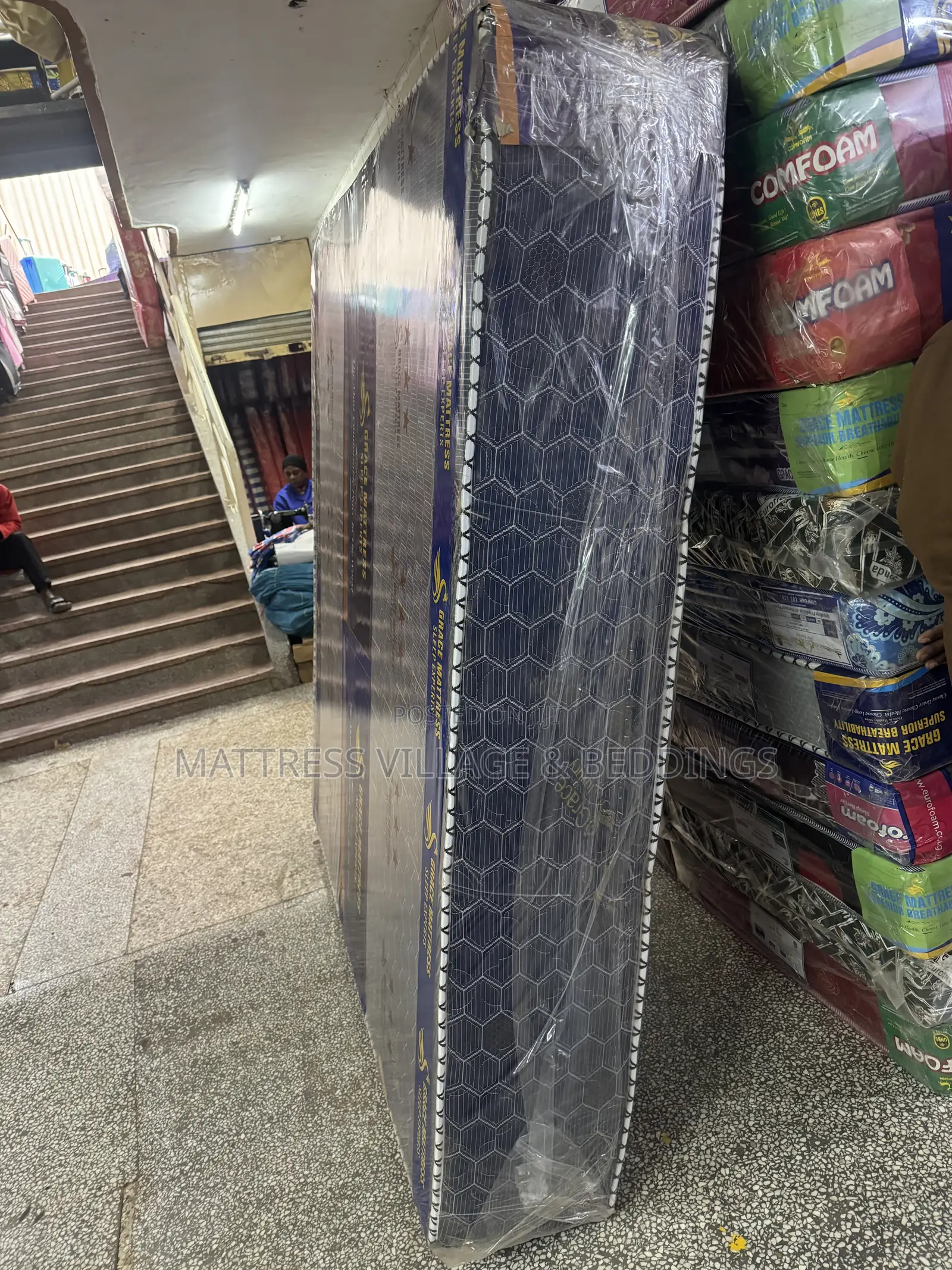 6by6 12inches Premium Fiber Mattress