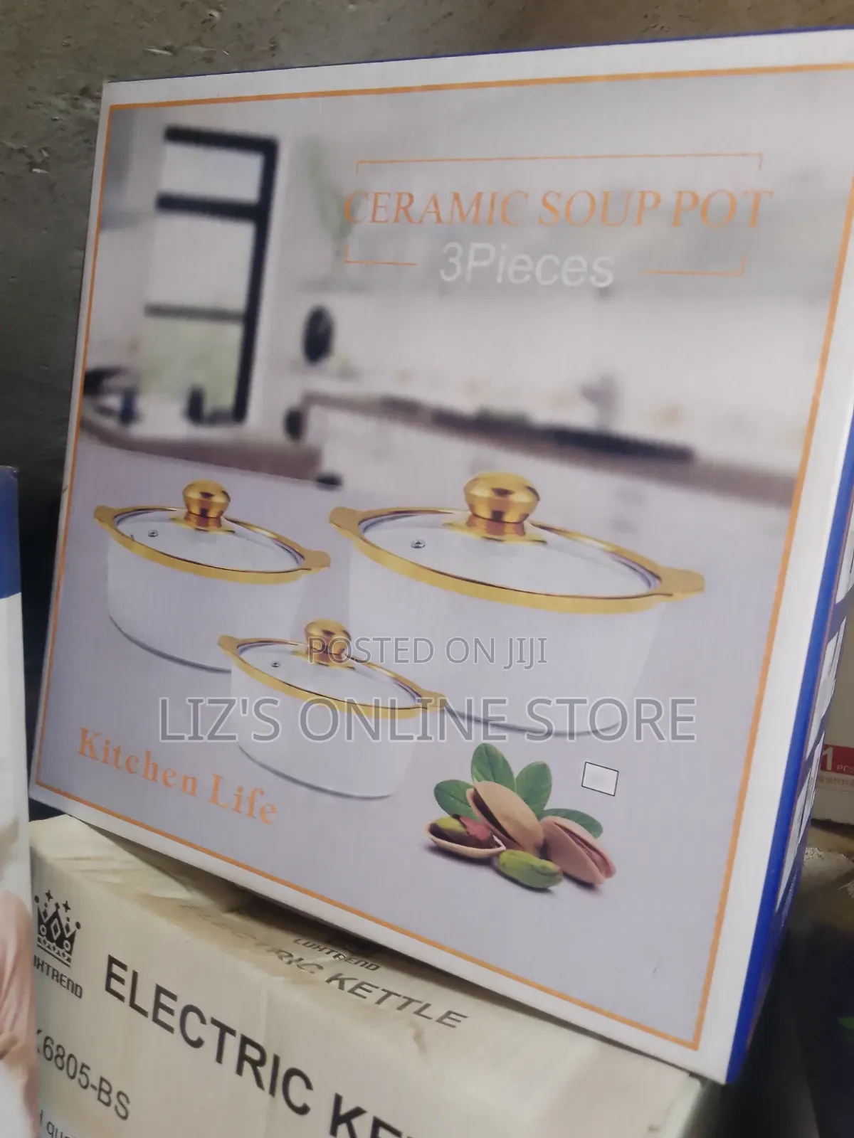 3-Piece Ceramic Soup Pot / Serving Bowl Set