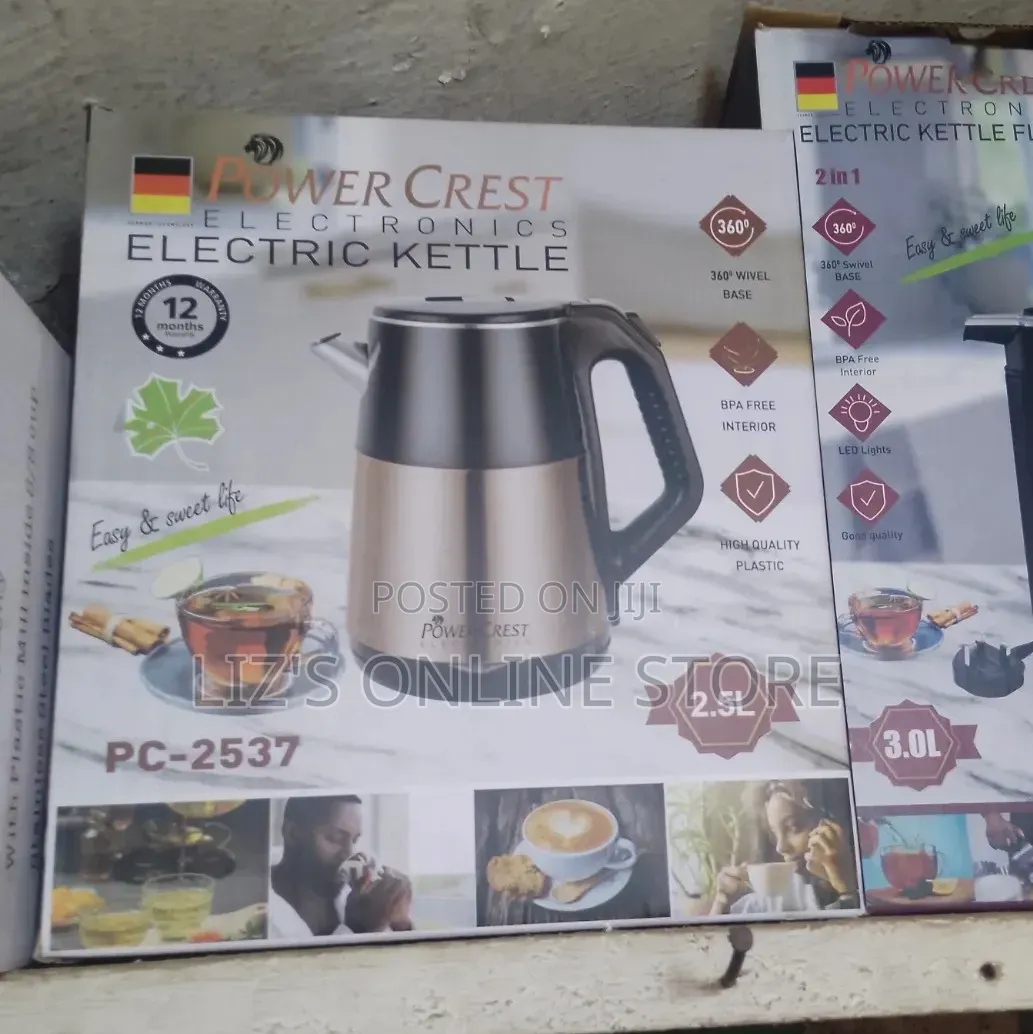 Power Crest Electronics Electric Kettle (Model: Pc-2537