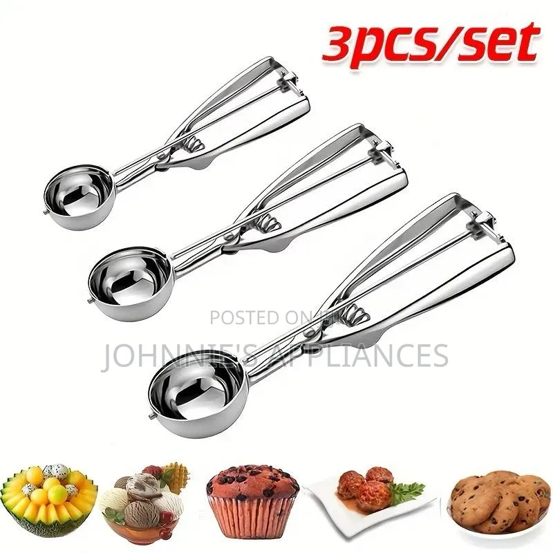 3pic Stainless Steel Ice Cream Scoop