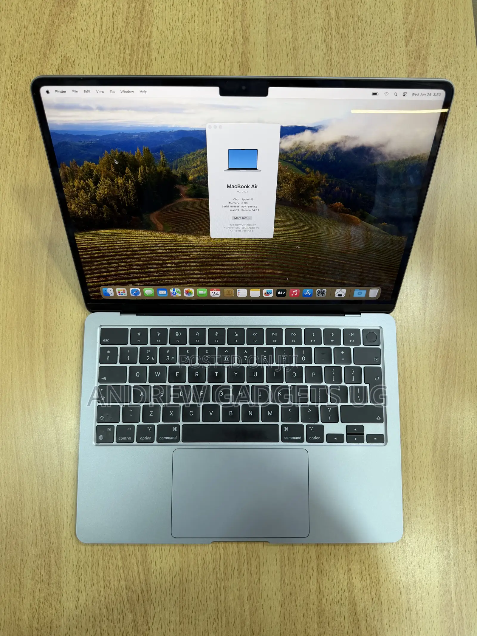 Laptop Apple MacBook Air 2023 M2 8GB Apple M2 SSD 256GB