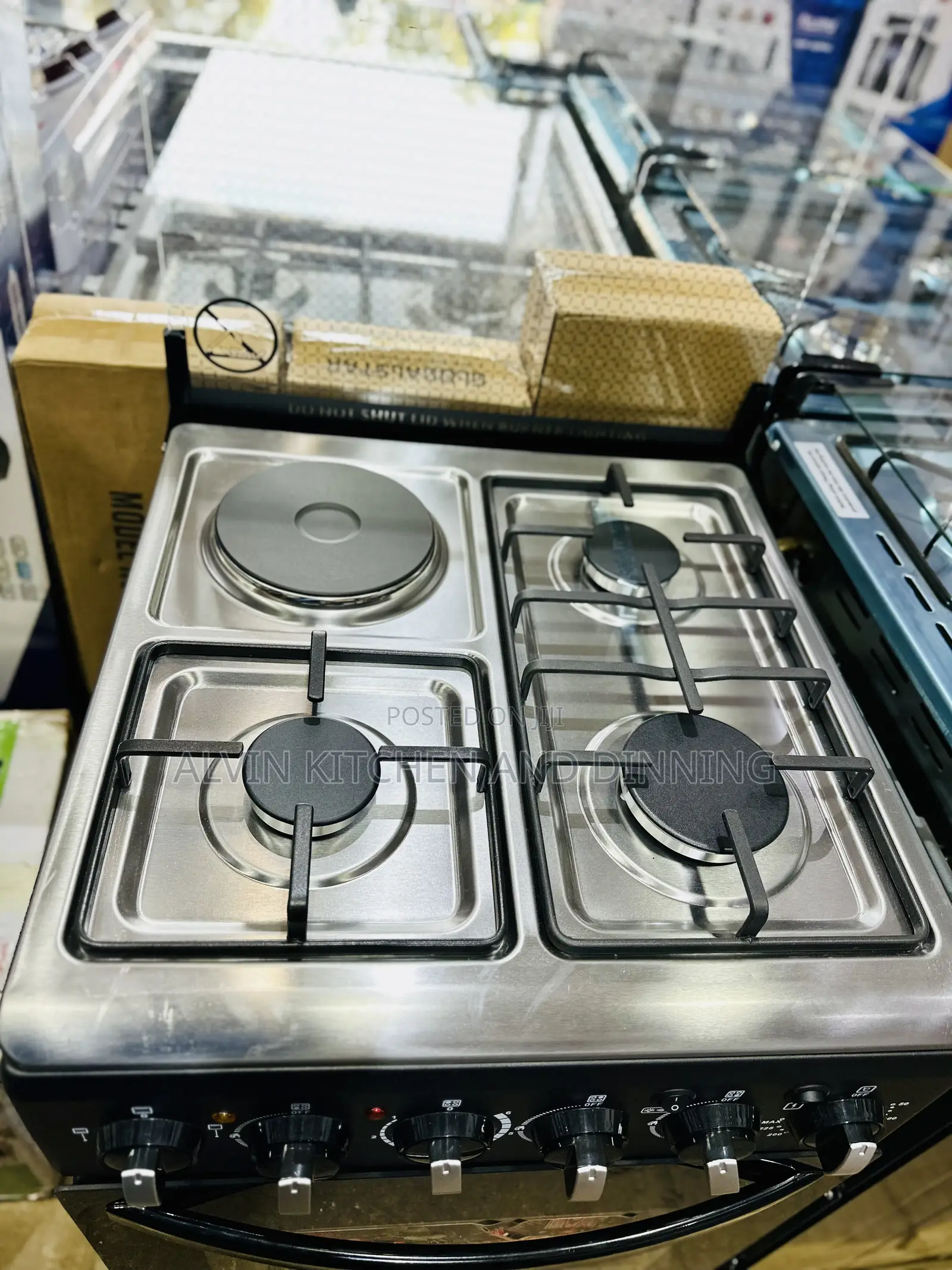 Gas Cooker With Electric Oven 3 + 1