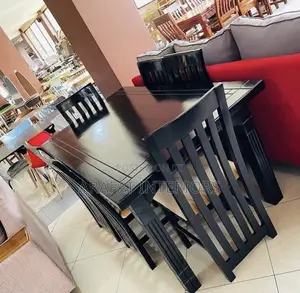  Fresh Arrival! Sleek Black Dining Set