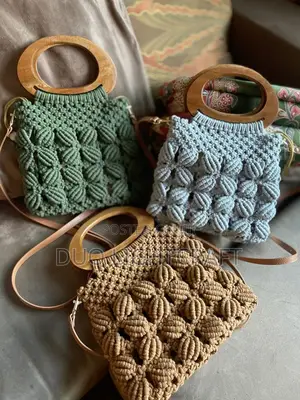 Handmade Macrame Shoulder Bag~Elegant and Stylish