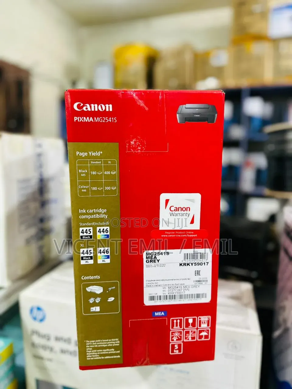 Canon Pixma Mg2541s All-in-One Printer