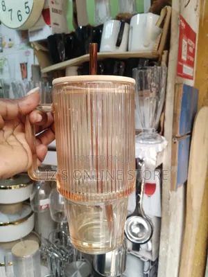 Aesthetic Ribbed Glass Coffee Mug (Or Iced Coffee Tumbler