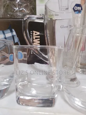 Clear Square Glass Tumbler.