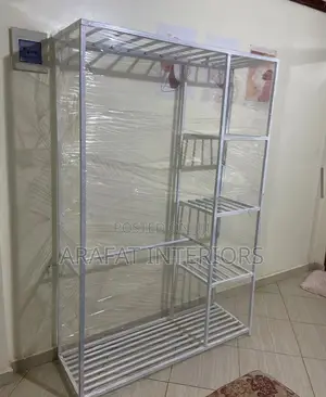 Brand New Silver Metal Wardrobe / Clothing Organizer!