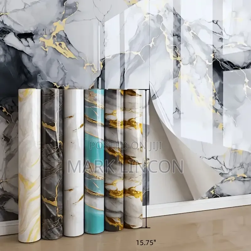 Self- Adhesive Marble - Patterned Wall Paper/ Uv Marble Sheets