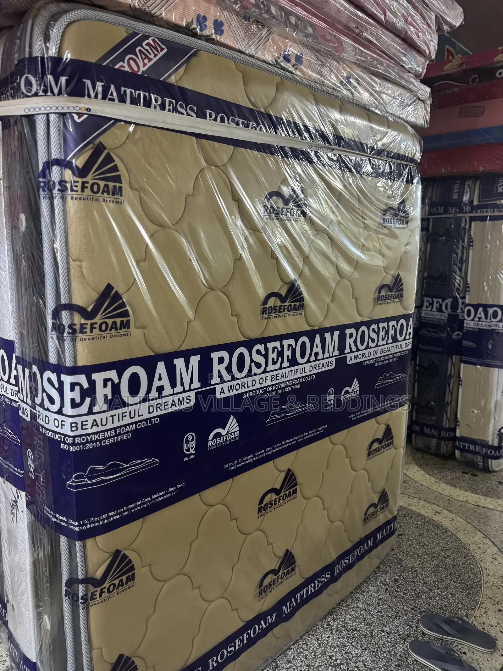 Spring Mattress 5by6 10inches Double Layers of Rosefoam Company