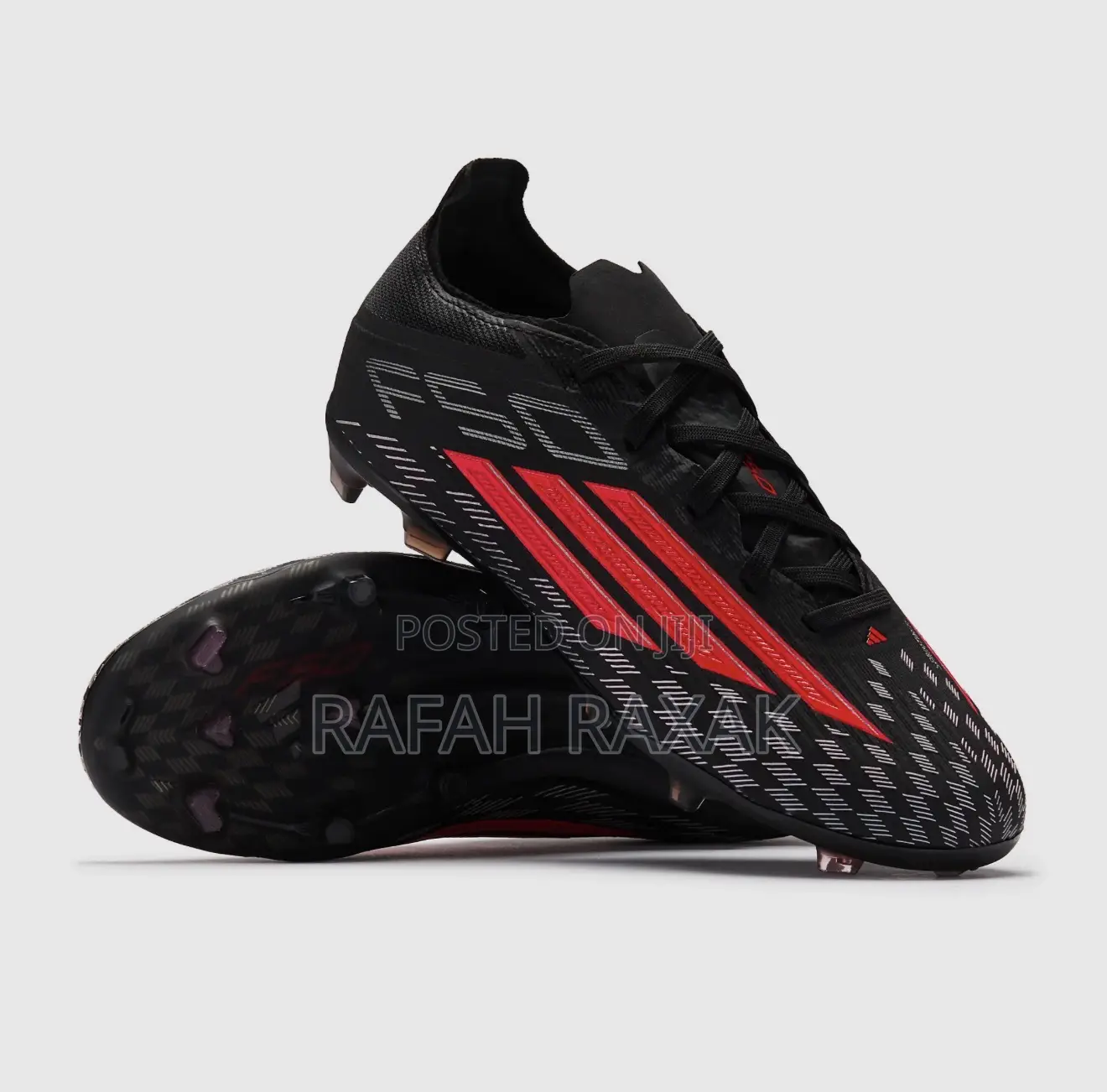 Original Black/Lucid Red Adidas F50 Elite Firm Ground Football Boots
