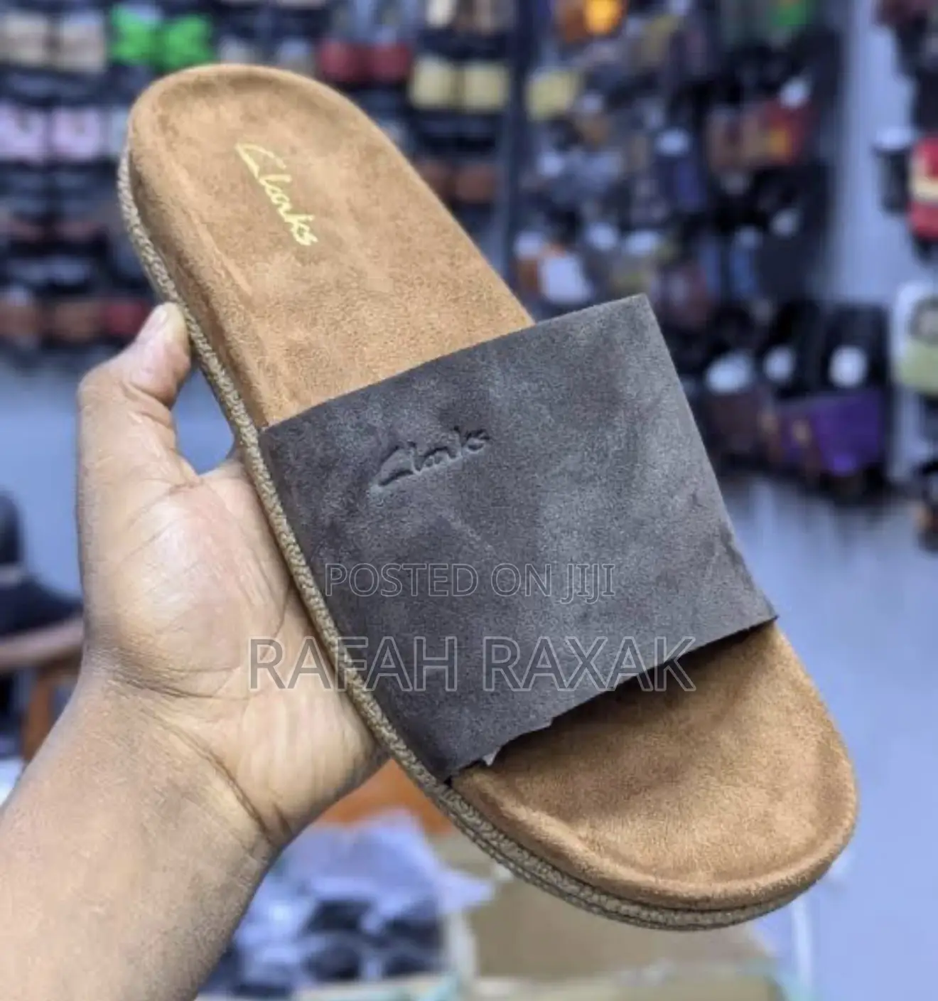Men’S Classic Clarks Push in Slide Sandals