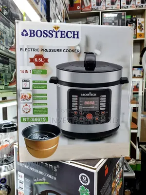Bosstech 6.5l Pressure Cooker With Steamer