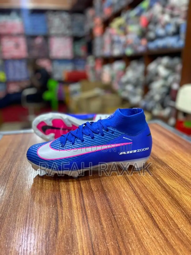 New Blue Nike Air Zoom Mercurial Superfly 10 Elite Fg Football Boots