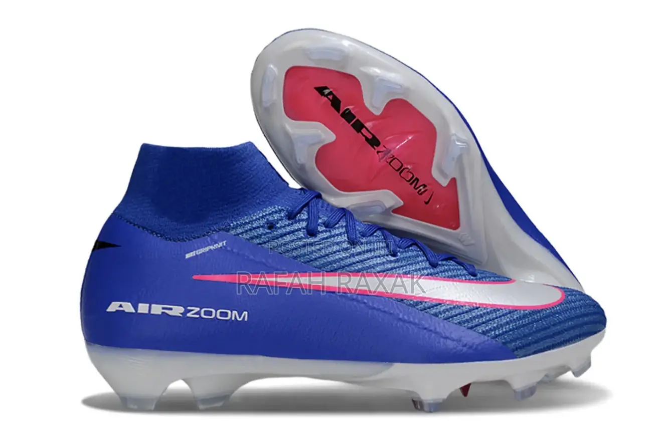 New Blue Nike Air Zoom Mercurial Superfly 10 Elite Fg Football Boots