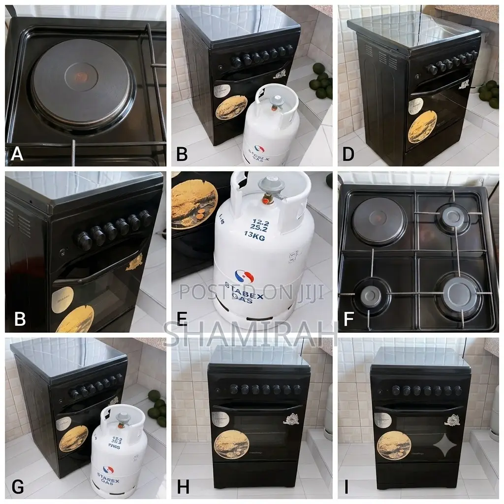 3 Gas + 1 Electric Cooker + Gas Cylinder Combo | Only Ugx 500,000