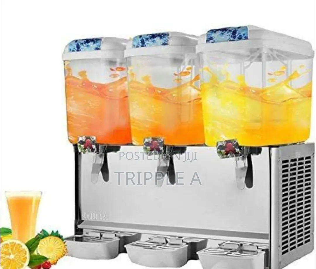 Triple Electric Cooling Juice and Beverage Dispenser