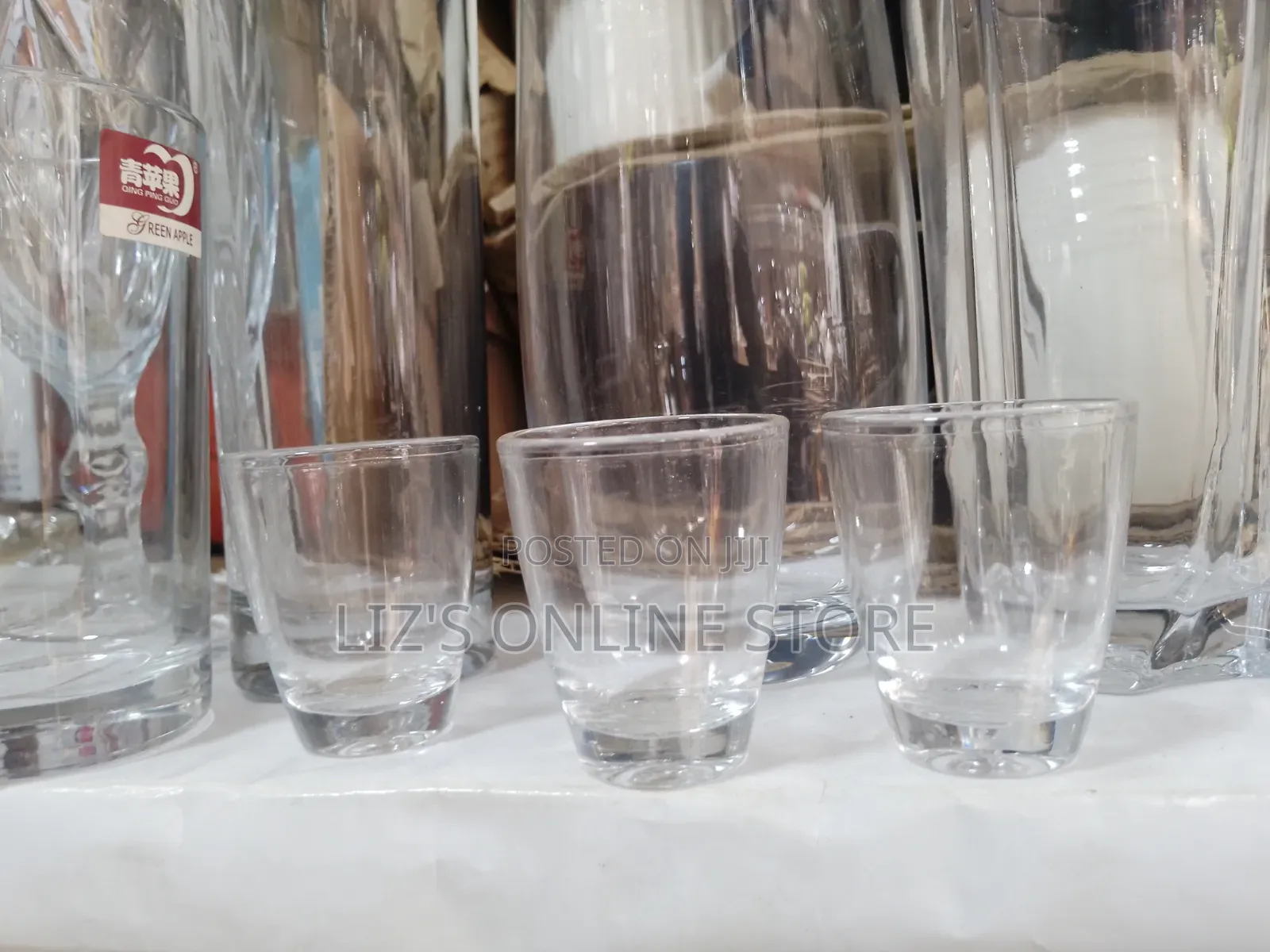 Shot Glasses or Small Whiskey Tumblers.
