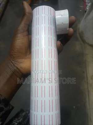 Professional Price Label Sticker Rolls Used in Retail Environments.