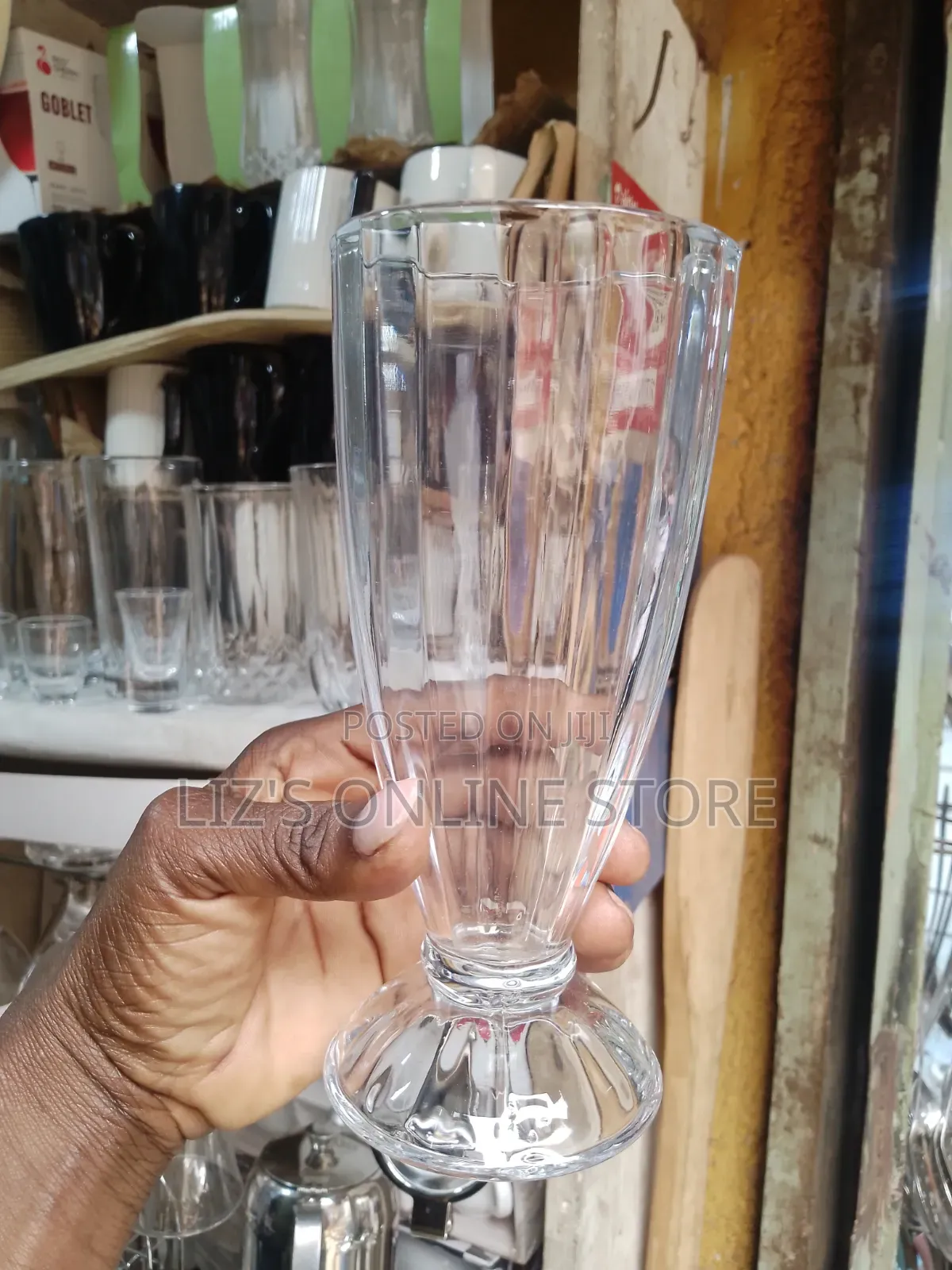 Set of Classic Footed Milkshake Glass