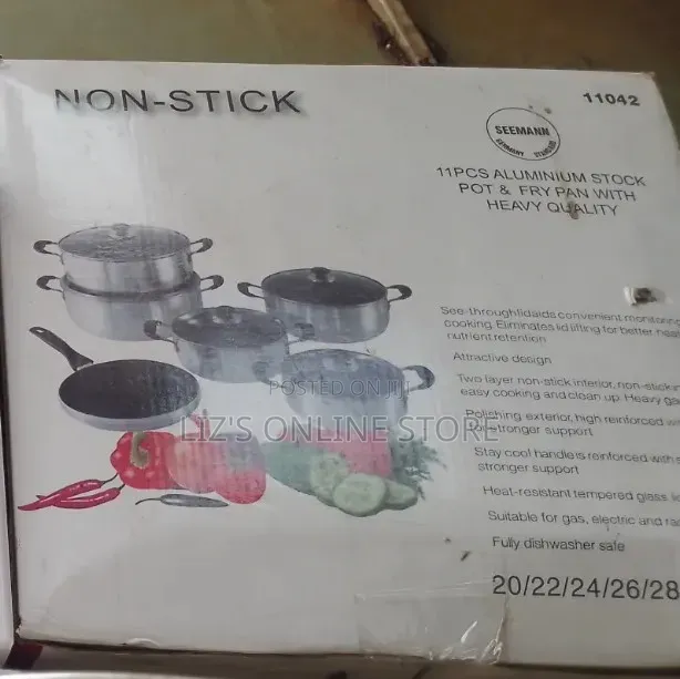 Seemann 11-Piece Non-Stick Cookware Set.