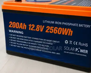 200ah 12v Lifepo4 Lithium Battery 2560wh Deep Cycle Solar Battery