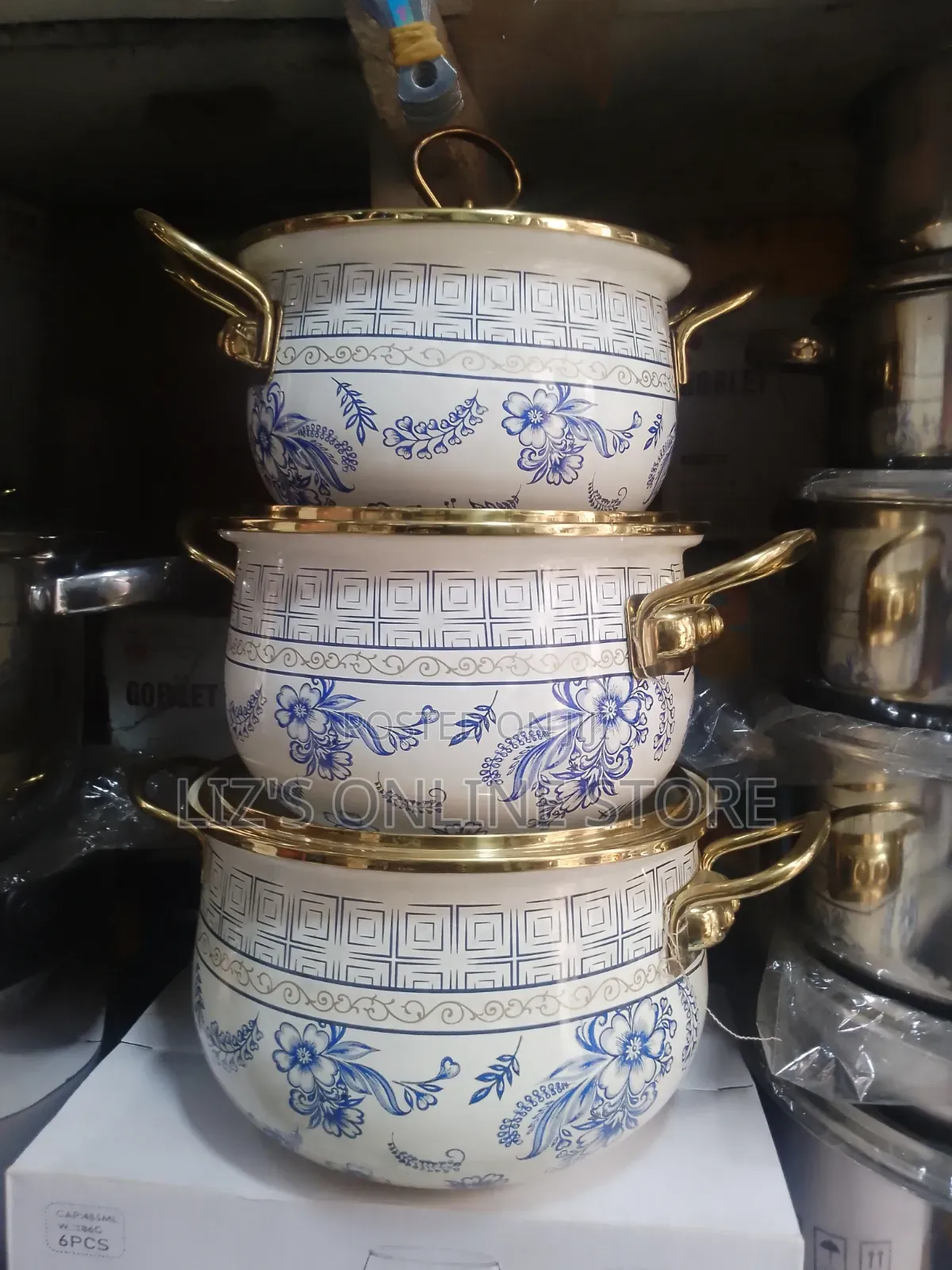 Venti Brand 6-Piece Cooking Serving Pot Set
