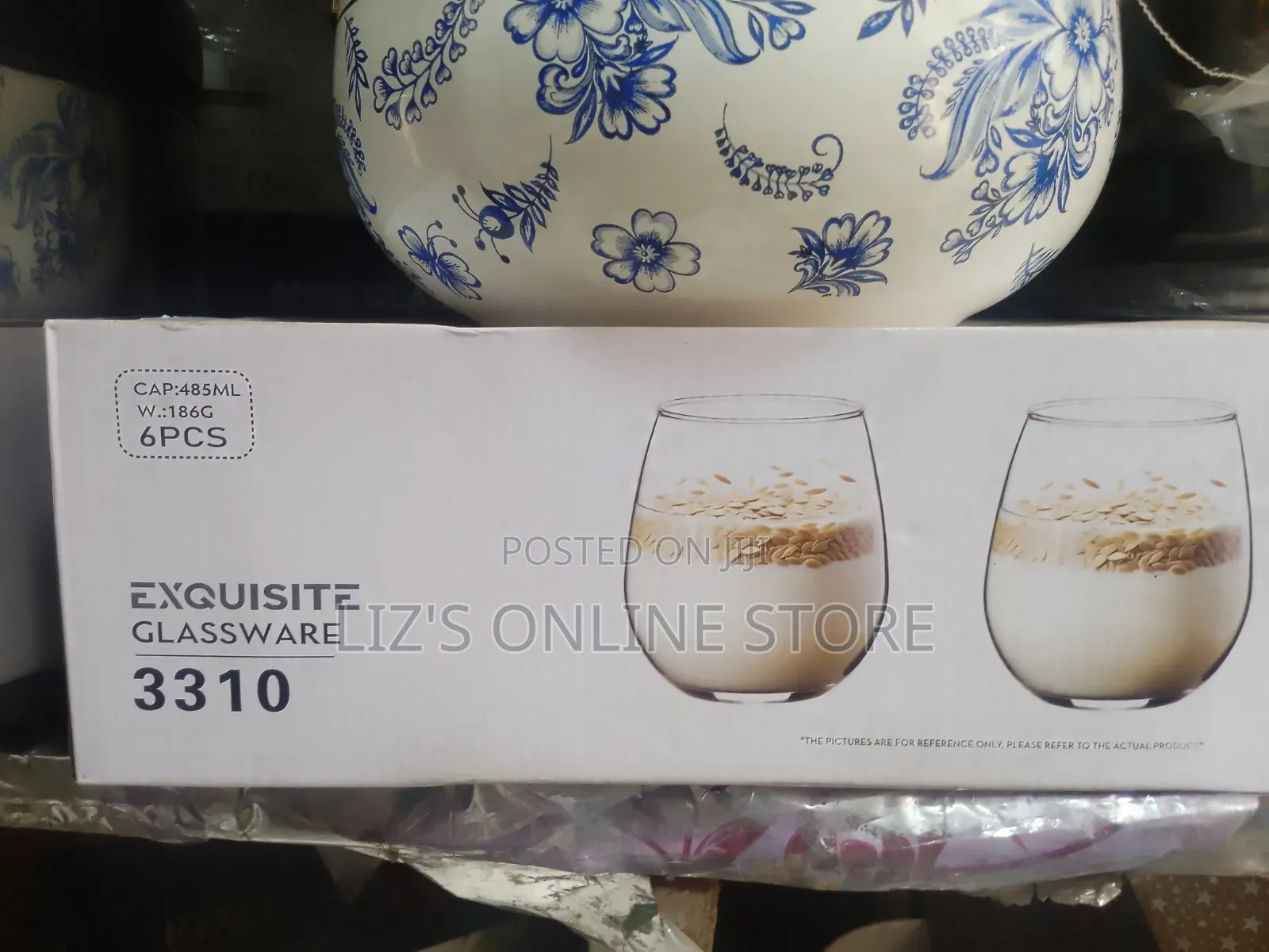Exquisite Glassware Set, Model 3310, Featuring 6 Pieces
