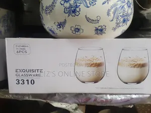 Exquisite Glassware Set, Model 3310, Featuring 6 Pieces