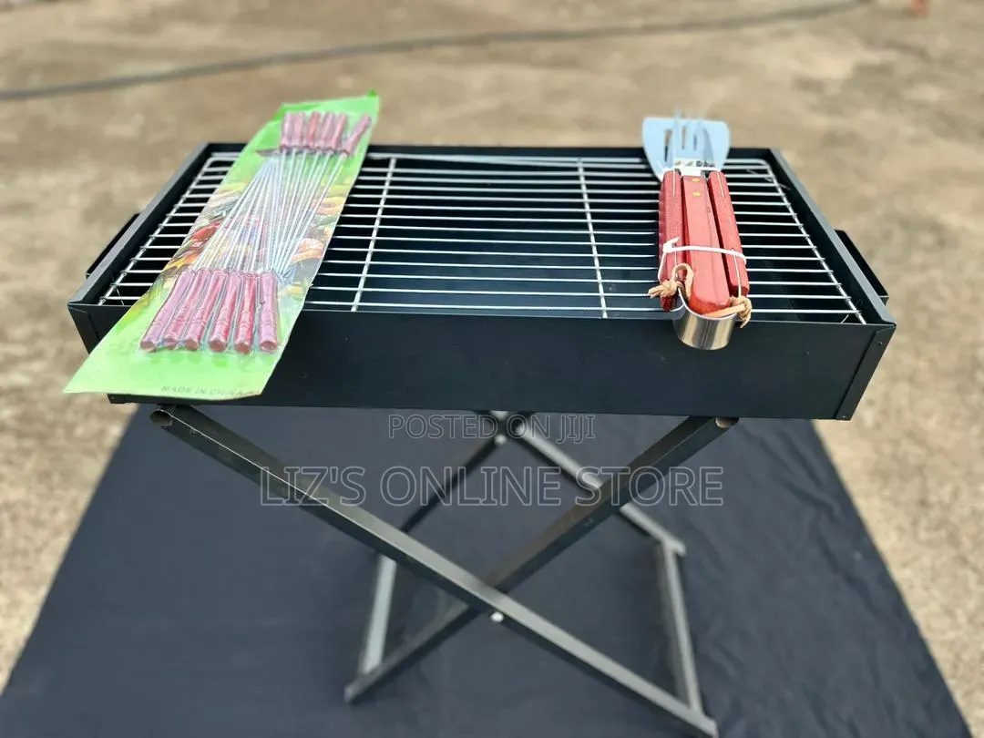 Portable Charcoal Grill Set