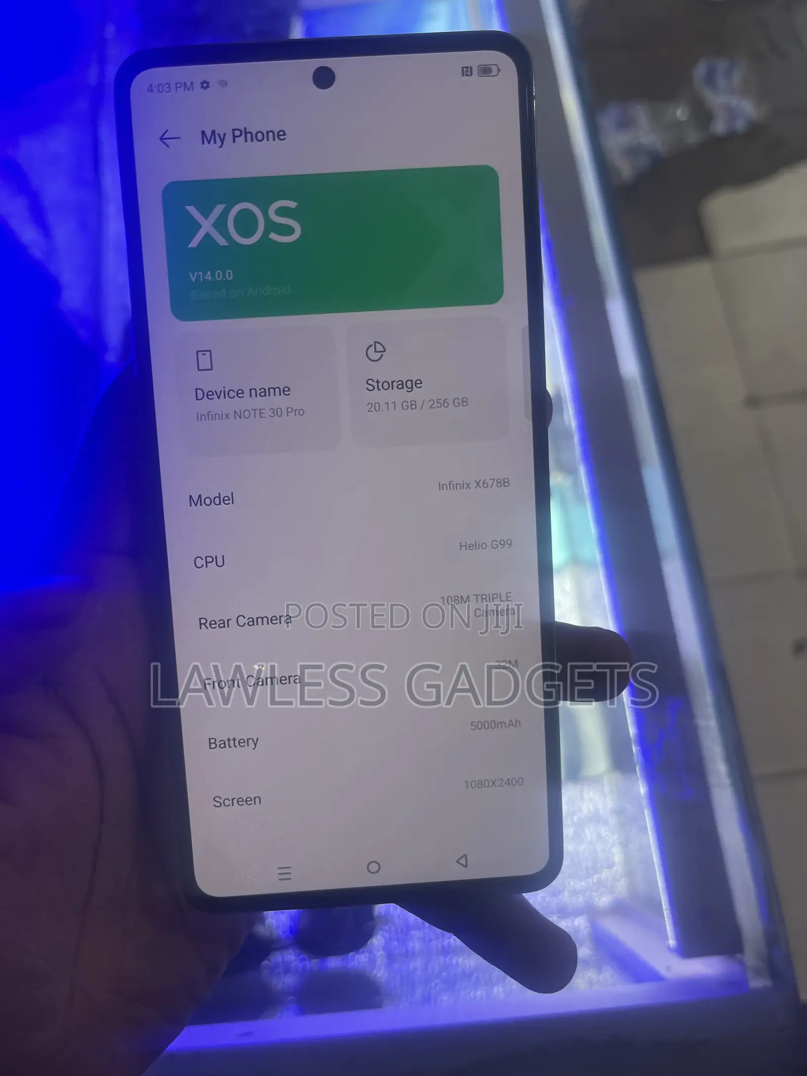 Infinix Hot 30 256 GB Gold