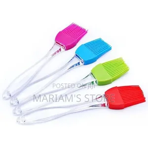 Silicone Brushes in Clear Handles and Are for Cooking or Baking.
