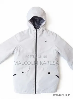 North Face White Hooded Jacket