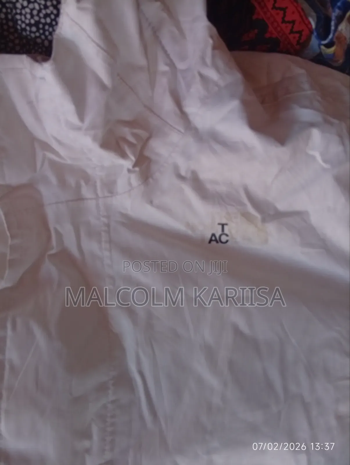 North Face White Hooded Jacket