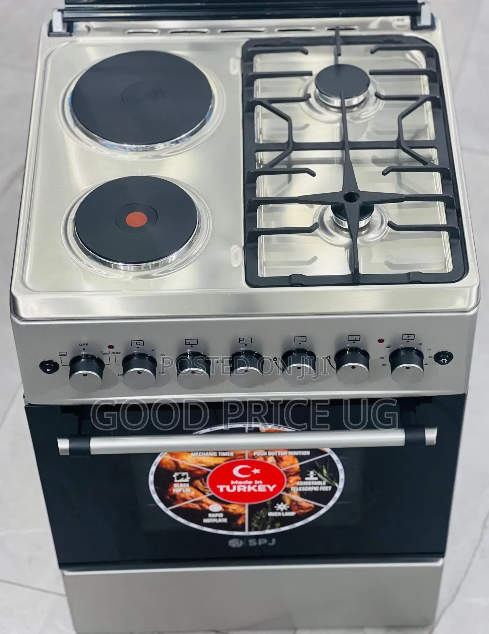 SPJ Dual Fuel Free Standing Cooker, 60by 60