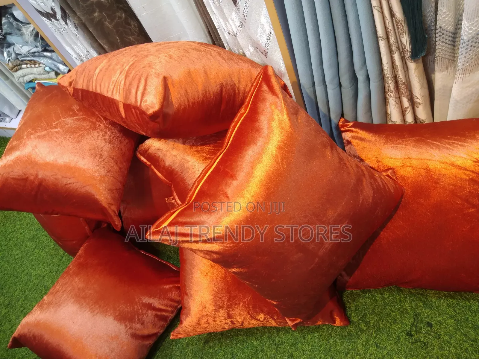 Orange Cushioned With Pillows