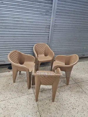 Dark Beige Outdoor Indoor Garden Beach Bar Plastic Chairs