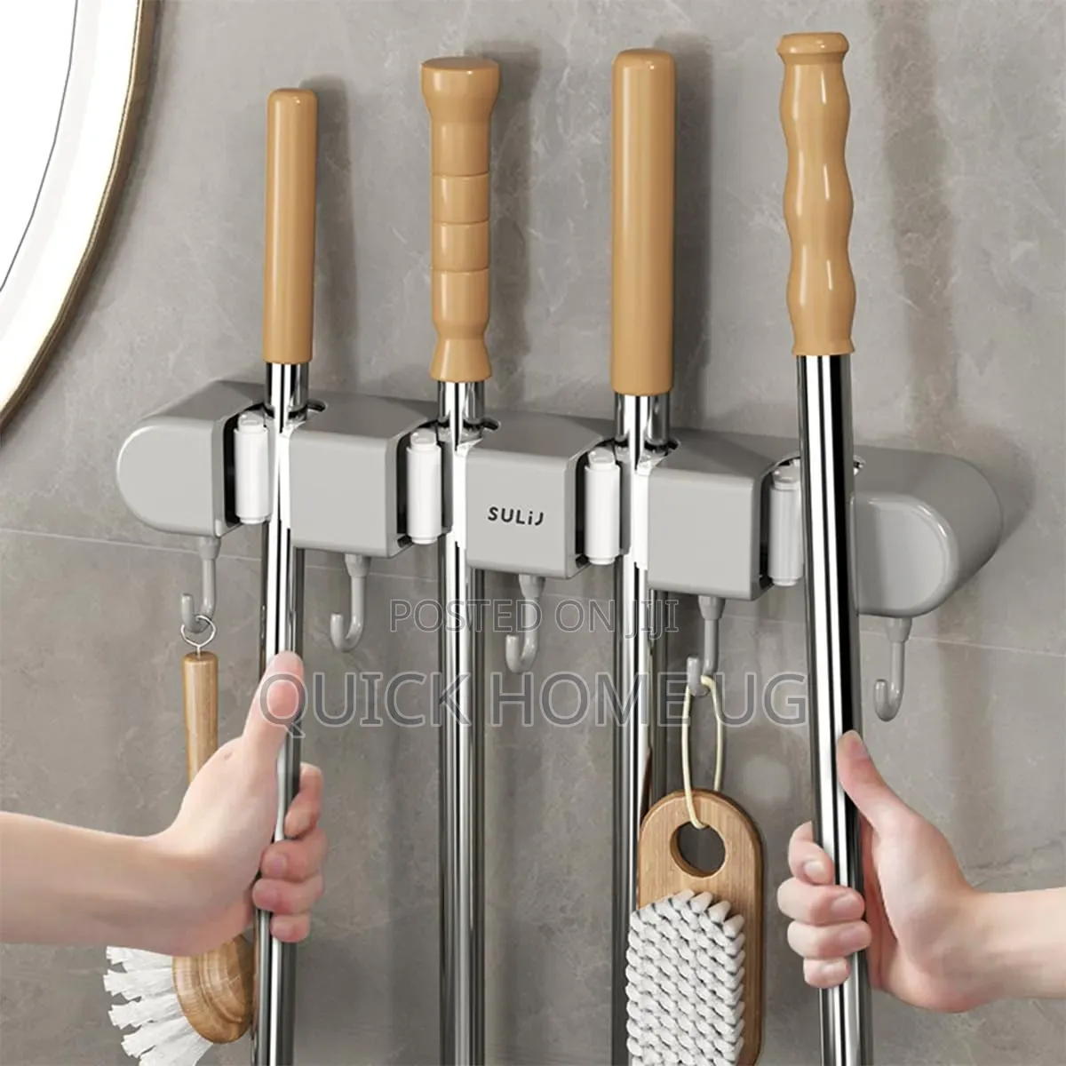 Wallmounted Mop Holder,Broom Mop Holder