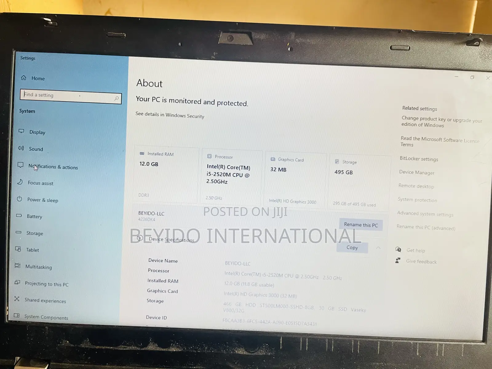 Laptop Lenovo ThinkPad T420 12GB Intel Core i5 SSHD (Hybrid) 512GB