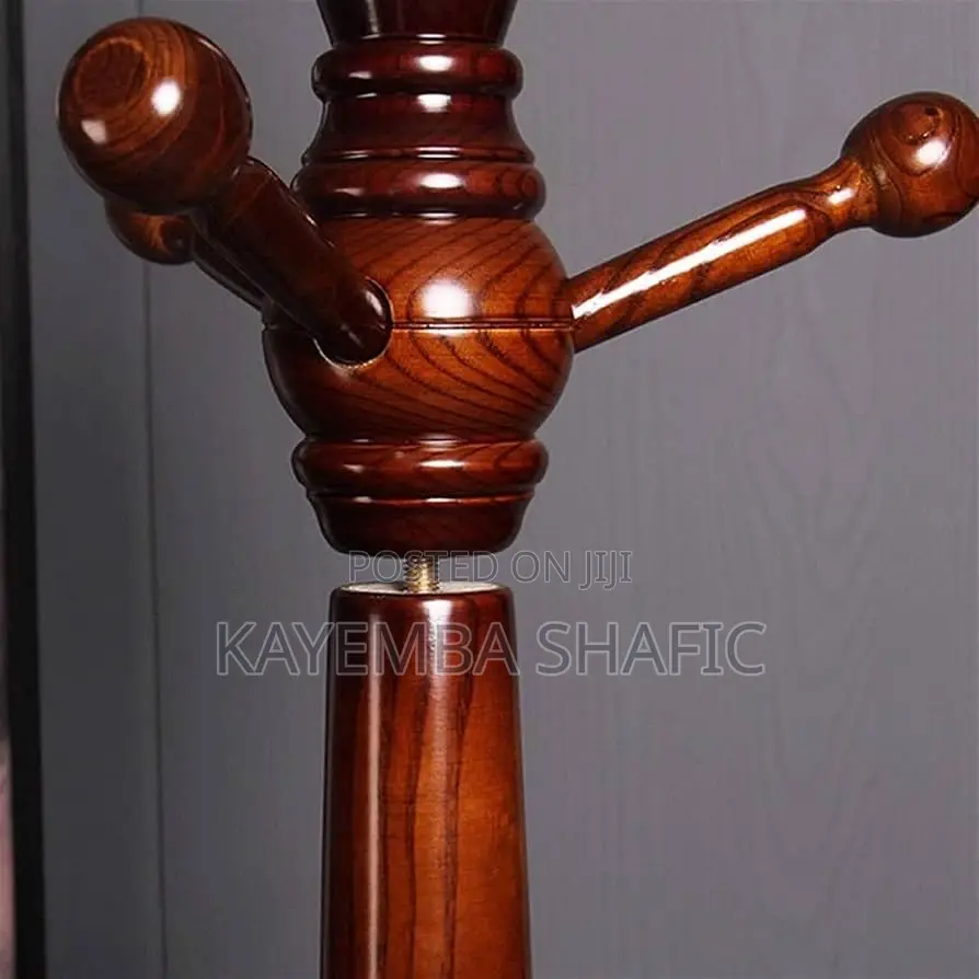 Premium Freestanding Wooden Coat Rack Stand (White