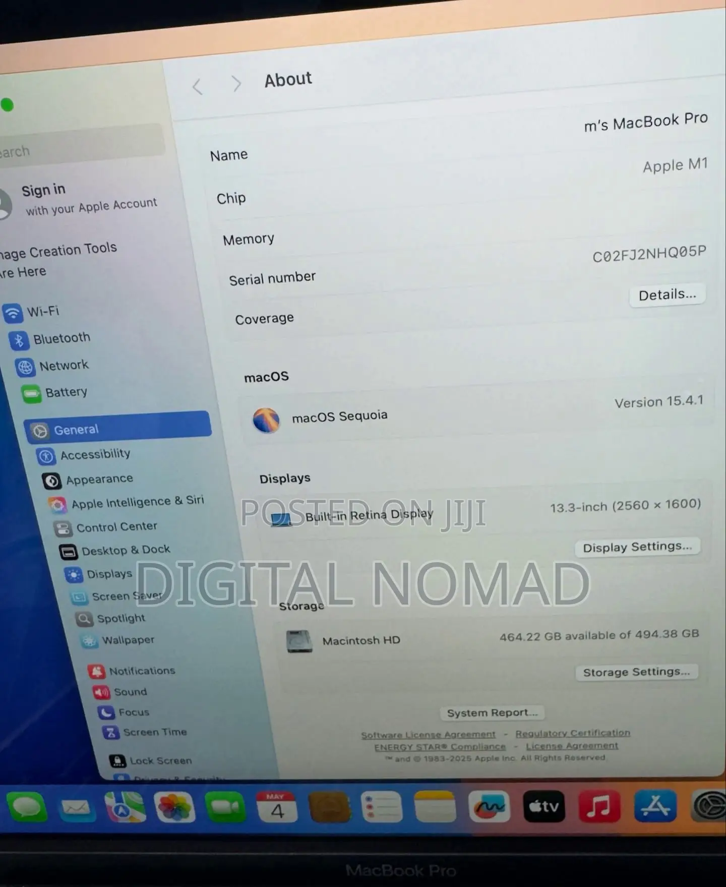 Laptop Apple MacBook Pro 2020 M1 8GB Apple M1 Pro SSD 512GB
