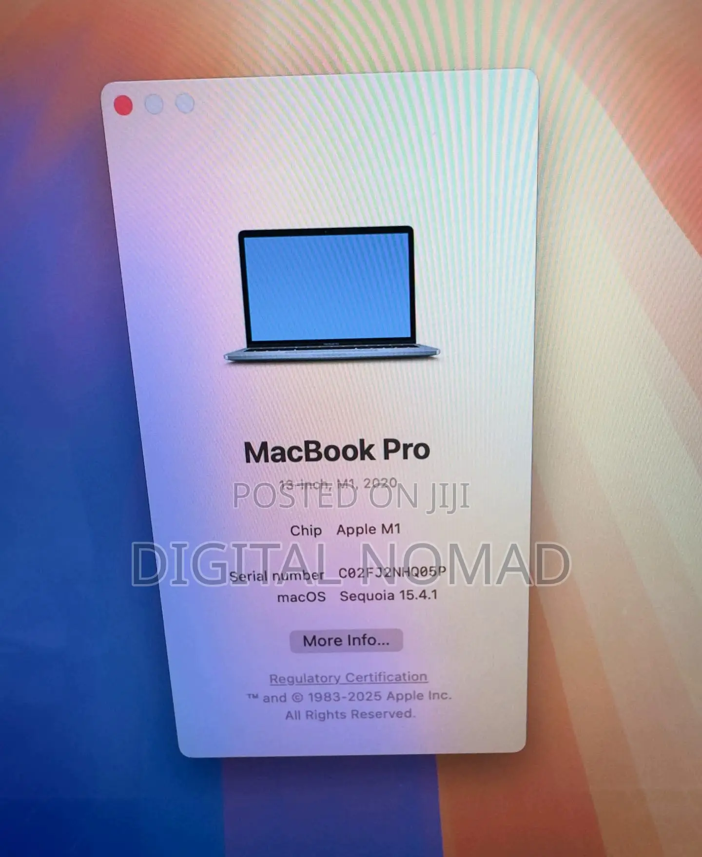 Laptop Apple MacBook Pro 2020 M1 8GB Apple M1 Pro SSD 512GB